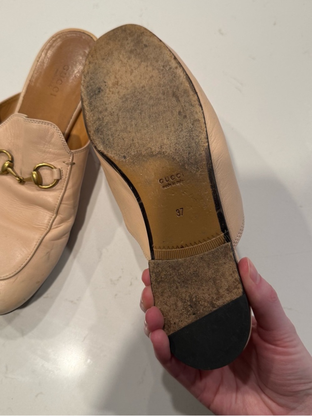 Gucci Princetown Mules Size 37 Pink - Picture 5 of 8